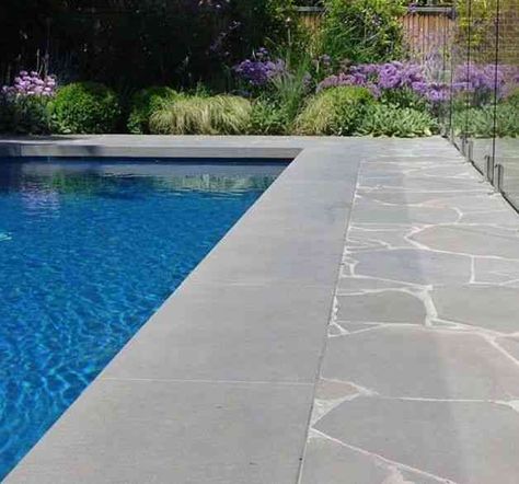 Beach Houses Architecture, Pool Surrounds, Pool Paving, Bluestone Pavers, Stone Deck, Pool Pavers, Plunge Pools, Pool Remodel, Pool Landscape Design