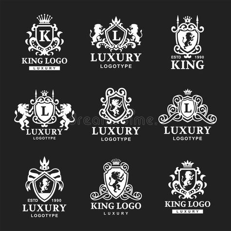 Luxury boutique Royal Crest high quality vintage product heraldry logo collectio #Sponsored , #SPONSORED, #affiliate, #Royal, #Luxury, #boutique, #Crest Heraldry Logo, Luxury Logotype, Watermark Ideas, Royal Logo, Royal Crest, Logo Design Inspiration Creative, Logo Samples, Logo Shapes, Luxury Logo Design