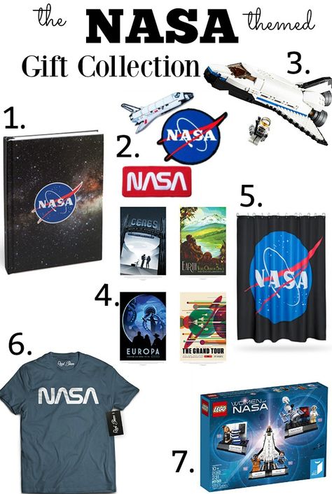 NASA space themed Gift Collection Space Gift Ideas, Retro Space Posters, Nasa Gifts, Stem Building, Space Posters, Nasa Spacex, Galaxy Hoodie, Space Solar System, Weather Science