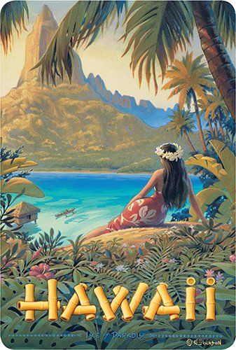 Amazon.com : Hawaiian Vintage Postcards Pack of 30 - Hawaii - Isle of Paradise by Kerne Erickson : Office Products Travel Promotion, Hawaiian Artists, Hawaiian Vintage, Beautiful Hawaii, Hawaii Vintage, Hawaii Art, Hawaiian Art, Visit Hawaii, Vintage Hawaii