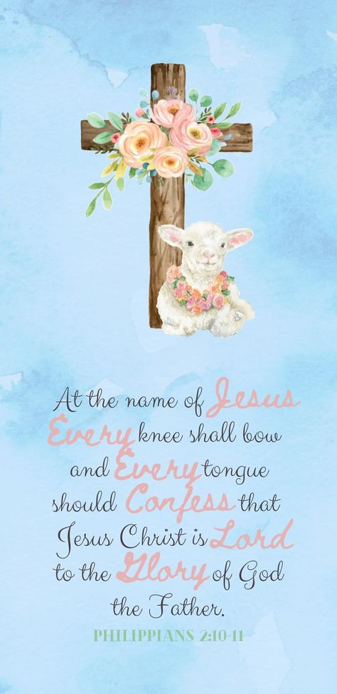 Easter Wallpaper Iphone, Every Knee Shall Bow, Faith Moves Mountains, Catholic Wallpaper, Easter Cards Handmade, Easter Wallpaper, Jesus Photo, Easter Pictures, Easter Blessings