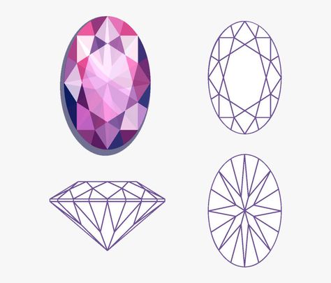 Draw Gems, Types Of Diamond Cuts, Gem Drawing, Jewel Drawing, Crystal Drawing, Jewelry Rendering, Diamond Drawing, Jewellery Design Sketches, Jewelry Illustration