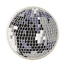 Check this out on Amazon Mirror Ball Embroidery, Disco Ball Patch, Disco Ball Embroidery, Senior Jackets Patches, Mirror Dance, Senior Jackets, Music Cartoon, Patch Jacket, Light Mirror