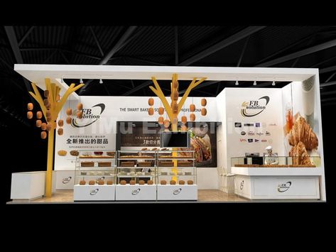 Food Fair Stand Design, Food Exhibition Design, Food Booth Design, Creative Trade Show Booth, Food Exhibition, Food Expo, Booth Exhibition Design, Event Booth Design, Exhibition Company