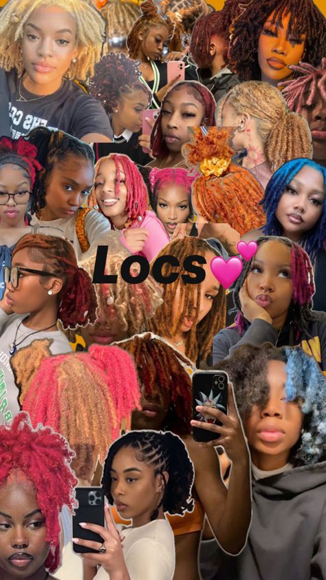 Dreadlocks Hair Care, Short Dreadlocks Styles, Cute Dreads, Protective Hairstyles For Natural Hair, Short Locs Hairstyles, Faux Locs Hairstyles, Dreadlock Styles, Dyed Hair Inspiration, Cute Box Braids Hairstyles