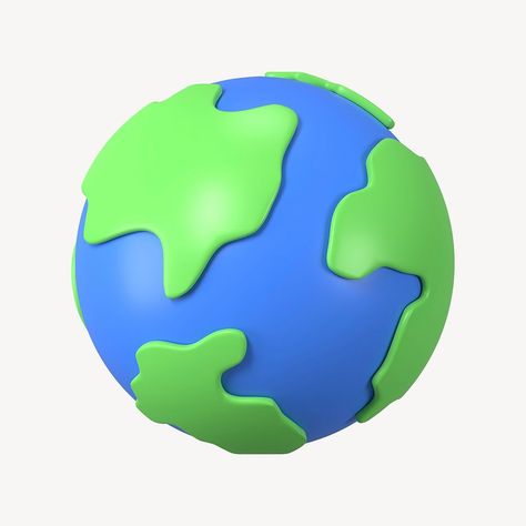 Globe, environment icon, 3D rendering illustration | free image by rawpixel.com / Nunny Eco Illustration, 3d Globe, Earth Globe, Earth Surface, Icons 3d, 3d Icons, Download Free Images, 3d Rendering, 3d Illustration