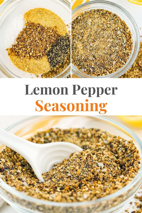 Learn how to make homemade lemon pepper seasoning with just a few ingredients. It’s great on chicken, fish and roasted vegetables and makes for a perfect edible gift. In this recipe, I will show you two methods: using fresh lemons and store-bought dried lemon peel. via @irena_macri Dehydrated Lemon Peel, Lemon Peel Recipes, Dried Lemon Peel, Dehydrated Foods, Pepper Seasoning, Lemon Pepper Seasoning, Pepper Spice, Dried Lemon, Lemon Pepper Chicken