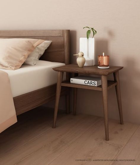 Tips for Choosing the Right Retro Bedside Table Retro Bedside Tables, Small Dressing Rooms, Teak Bedside Table, Narrow Bedside Table, Boho Bed, Bedside Table Decor, Simple Bedside Tables, Vintage Bedside Table, Aesthetic Bed