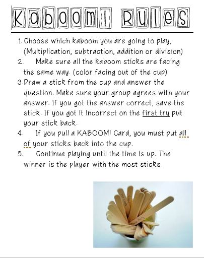 Kaboom Math Game, Kaboom Game, Teaching Classroom Management, Fact Fluency, Classical Conversations, Math Literacy, 2nd Grade Classroom, Third Grade Math, Simple Game