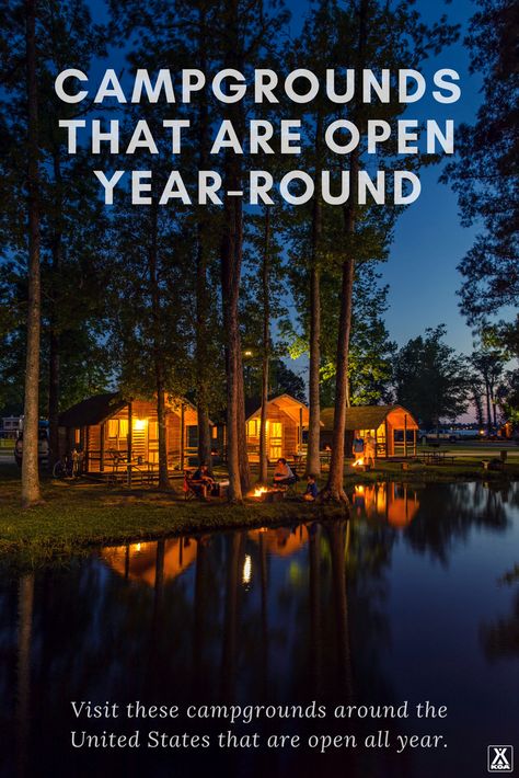 KOA Campgrounds Open All Year Round | KOA Camping Blog Campground Business, Michigan Campgrounds, Florida Campgrounds, Koa Camping, Koa Campgrounds, Tent Site, Camping Places, Camping Destinations, Wisconsin Dells