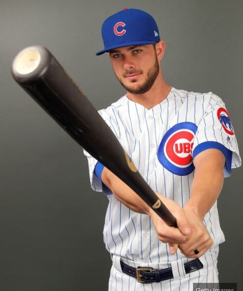 Kris Bryant Baseball Photography, Cubs Win, Baseball Helmet, Sport Portraits, Go Cubs Go, Kris Bryant, Chicago Cubs Baseball, Media Day, Baseball Pictures