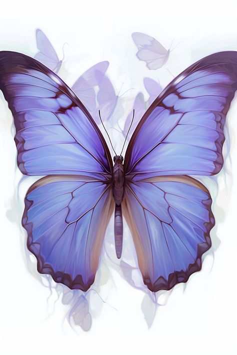 Experience the enchantment of a blue butterfly with delicate purple details. This digital painting showcases layered translucency, high-contrast shading, and intricate character illustrations. Immerse yourself in the captivating world of concept art on Flickr. Butterfly Concept Art, Purple Butterfly Painting, Digital Art Butterfly, Butterfly Digital Art, Desert Landscape Art, Monochromatic Art, Photoshop Ideas, Purple Details, Painting Inspo