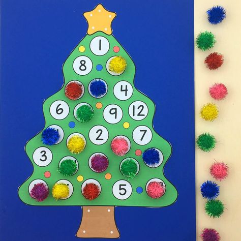 Countdown to Christmas fine motor activities. Santa Countdown To Christmas, Preschool Countdown To Christmas, Christmas Countdown Preschool, Christmas Countdown For Classroom, Preschool Christmas Countdown, Kids Christmas Countdown Craft, Preschool Christmas Countdown Craft, Santa Countdown Craft, Christmas Countdown Craft For Preschool