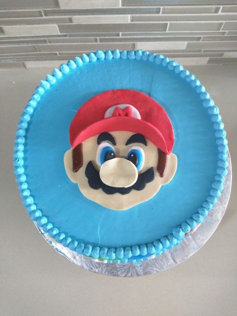 Mario Hat Cake, Mario Face Cake, Mario Face, Mario Hat, Sonic Cake, Face Cake, Hat Cake, Kids Cakes, Mario Party