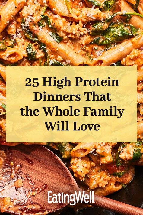 Each of these recipes contains at least 15 grams of protein per serving to help you and your family meet their nutritional goals. Recipes like our Cheesy Ground Beef & Cauliflower Casserole and One-Pot Lentil & Vegetable Soup with Parmesan are tasty, satisfying meals that everyone at the table can enjoy.#highproteindiet #highproteindinners #highproteinrecipes #healthydinnerideas #highproteinmealplan High Protein Dinners, Protein Dinners, High Protein Recipes Dinner, Protein Dinner Recipes, High Protein Dinner, Protein Dinner, Healthy High Protein Meals, Low Carb Breakfast Recipes, High Protein Low Carb