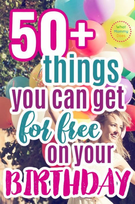 List of over 50 TOTALLY FREE birthday items! You can get free STARBUCKS, ice cream, entire meals, and more just because it's your birthday! #freestuff #freebies #birthday #happybirthday Best Things To Do On Your Birthday, Free Birthday Gift Ideas, Birthday Free, Free Items On Your Birthday, Free Things You Can Get On Your Birthday Stores, Free Things For Your Birthday, Free Birthday, Free Things On Birthday, Free Things To Get On Your Birthday