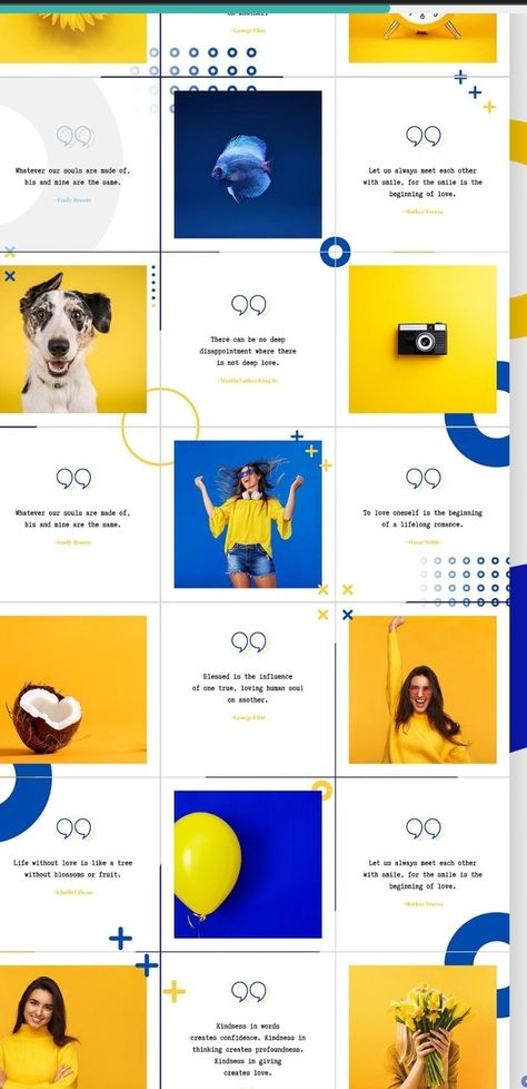 Blue and yellow Instagram feed featuring bright and summery #Blue_And_Yellow_Instagram_Feed #Yellow_Feed_Instagram #Yellow_Instagram_Feed #Insta_Grid Blue And Yellow Instagram Feed, Yellow Instagram Feed, Blue And Yellow Branding, Insta Grid, Instagram Grid Layout, Blue Feeds, Business Branding Design, Social Media Branding Design, Color Palette Yellow