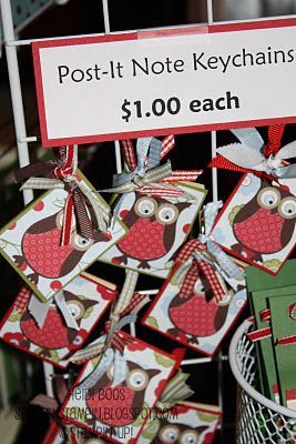 Many fall/Christmas craft fair ideas                                                                                                                                                                                 More Christmas Craft Fair Ideas, Craft Fair Ideas, Christmas Favours, Christmas Bazaar Ideas, Christmas Bazaar Crafts, Note Key, Craft Bazaar, Christmas Bazaar, Retreat Gifts