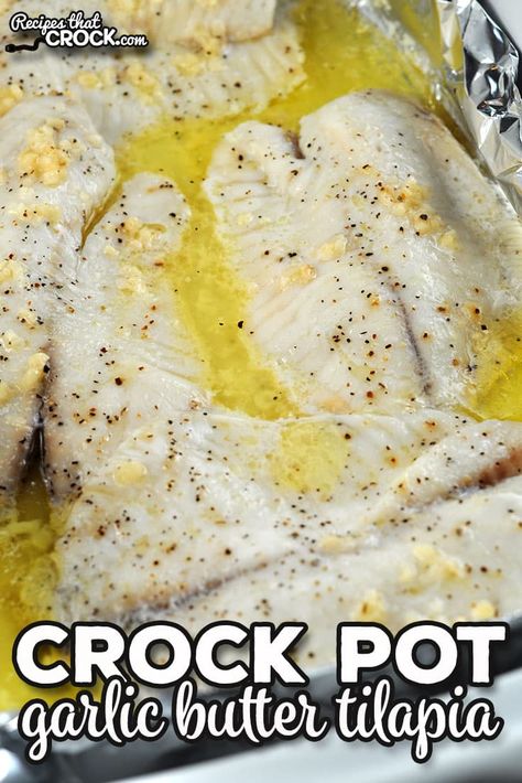 Fish In Crockpot, Crockpot Fish Recipes, Slow Cooker Fish Recipes, Crock Pot Shrimp, Tilapia Recipes Easy, Tilapia Recipe, Easy Crockpot Dinners, Tilapia Recipes, Crock Pot Recipes