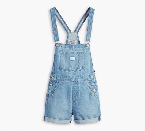 Vintage Women's Shortalls - Light Wash | Levi's® US Levi’s Overalls, Light Wash Levis, Classic Vintage Style, Short Overalls, Denim Jackets, Classic Vintage, School Outfits, Overall Shorts, Jeans Denim