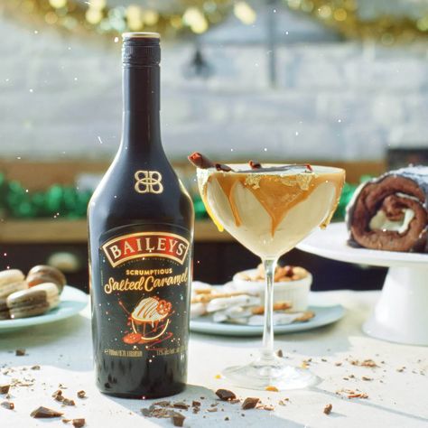 Salted Caramel Martini Cocktail Recipe | Baileys CA Bailey’s Salted Caramel Recipes, Baileys Salted Caramel, Salted Caramel Martini, Caramel Martini, Salted Caramel Recipes, Baileys Recipes, Caramel Recipes, Martini Cocktail, Drinks Alcohol