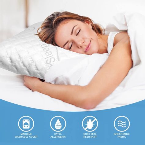 Contour Pillow, Memory Foam Pillows, 광고 디자인, Unique Pillow, Home Pillow, Foam Pillow, Tencel Fabric, Loft House, Bedding Pillows