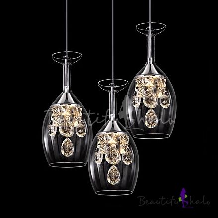 Wine Glass Chandelier, Accent Ceiling, Glass Shade Pendant Light, Clear Glass Pendant Light, Dining Room Furniture Sets, Pendant Light Styles, Crystal Chandelier Lighting, Dome Pendant Lighting, Crystal Pendant Lighting