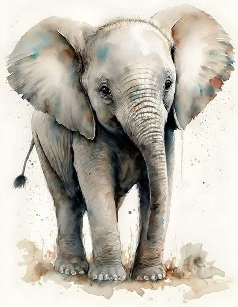 Elephant Art Drawing, Abstract Art Projects, Elephant Photography, Elephant Artwork, Magic Runes, Watercolor Paintings Of Animals, Fabric Panel Quilts, Elephants Photos, Elephant Illustration