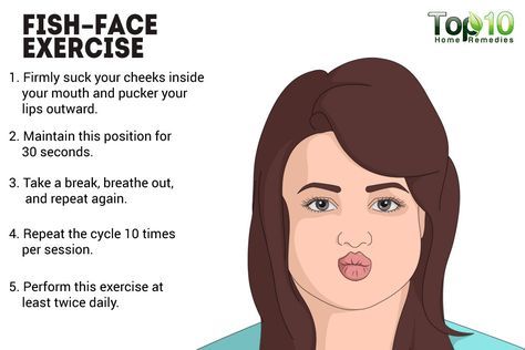 fish face exercise for chubby cheeks Get Rid Of Chubby Cheeks, Cheek Fat, Reduce Face Fat, Sagging Cheeks, Face Fat Loss, Double Chin Exercises, Chin Exercises, Top 10 Home Remedies, Fish Face