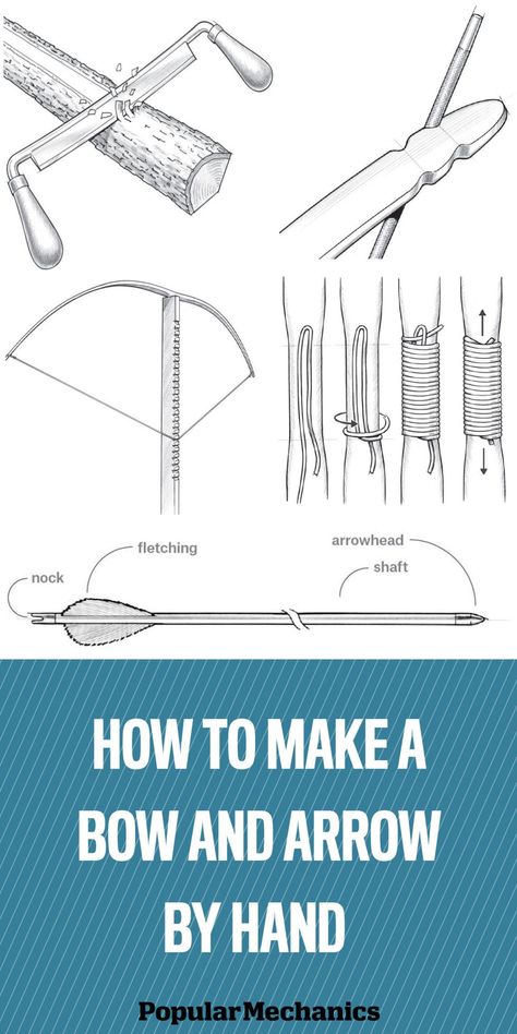 image Turkey Hunt, Bushcraft Skills, Make A Bow, Traditional Archery, Longbow, Survival Techniques, Compound Bow, Popular Mechanics, Bow And Arrow