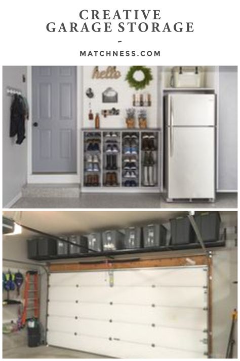 Family Room Garage, Narrow Garage Ideas, Fasttrack Garage Ideas, Garage Organization With Fridge, Small One Car Garage Organization, Storing Mattress In Garage, Single Car Garage Ideas Storage, Girly Garage Ideas, One Car Garage Storage Ideas