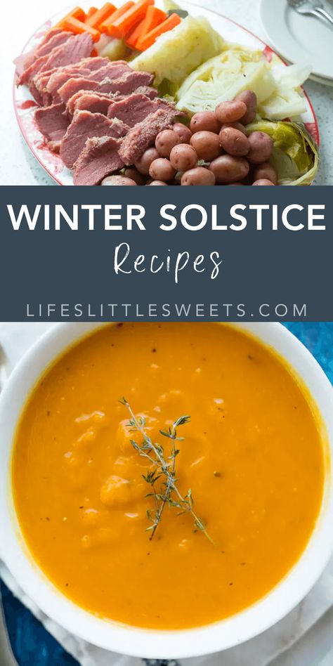 Winter Solstice Recipes, Solstice Recipes, Power Of Darkness, Winter Solstice Rituals, Winter Solstice Party, New Years Day Meal, Winter Solstice Traditions, Holiday Soups, Yule Celebration