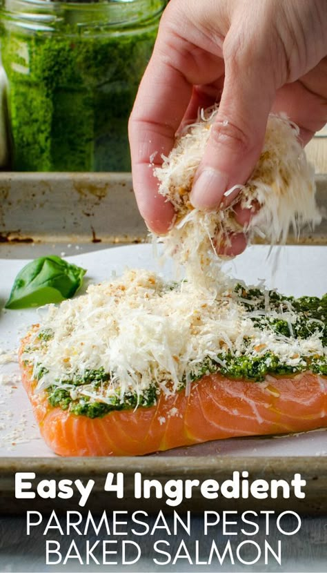 Pesto Baked Salmon, Salmon Bake, Oven Baked Salmon Recipes, Baked Salmon Recipe, Pesto Salmon, Oven Baked Salmon, Lent Recipes, Baked Salmon Recipes, Salmon Dishes