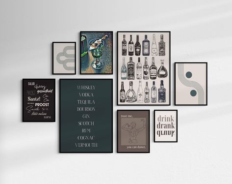 Home Bar Wall Decor, Cheers Poster, Whiskey Art, Home Bar Wall, Cheer Posters, Bar Wall Art, Cart Decor, Trendy Bar, Art Bar