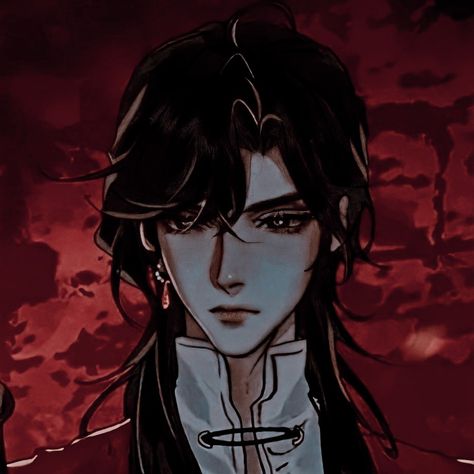 ◖∙ 𝐞𝐝𝐢𝐭𝐞𝐝 𝐛𝐲 𝐦𝐞: 𝐢𝐜𝐨𝐧 𝐡𝐮𝐚 𝐜𝐡𝐞𝐧𝐠 𝐭𝐠𝐜𝐟 ∙◗ Hua Cheng Pfp, Hua Cheng Anime, Hue Cheng, Tgcf Pfp, Profiles Pictures, Hua Cheng, Pfp Aesthetic, Gothic Anime, Cool Anime Guys