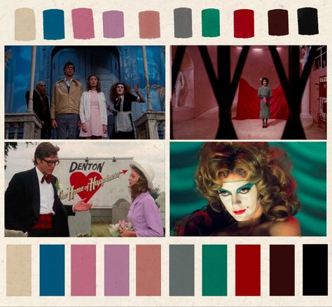 Rocky Pictures, Color In Film, Colour Aesthetic, Movie Color Palette, Rocky Horror Show, The Rocky Horror Picture Show, Horror Picture Show, The Seventies, Rocky Horror Picture Show