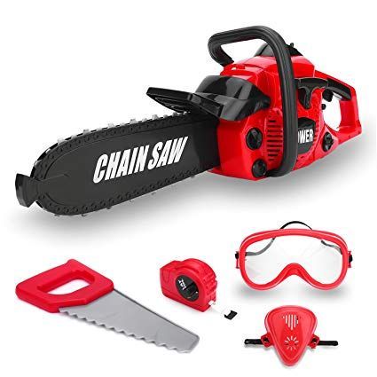 Kids Size Construction Yard Toy Pack Tool Big Play Realistic Chainsaw with Sound, Toddlers Pretend Play Yardwork Lawn Equipment Giant Plastic Chains Saw for Boys Garden Tool Toy Chainsaw, Boys Garden, Preschool Garden, Baby Guide, Dress Up Shoes, Toys Ideas, Toy Tools, Kids Pretend Play, Lawn Equipment