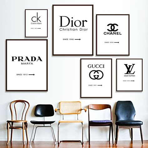 #homedecoronabudget Prada Marfa, Fashion Wall Art, Canvas Art Wall Decor, Room Ideas Bedroom, Diy Home Decor Projects, Aesthetic Room Decor, Minimalist Wall Art, Wall Art Designs, Decor Project