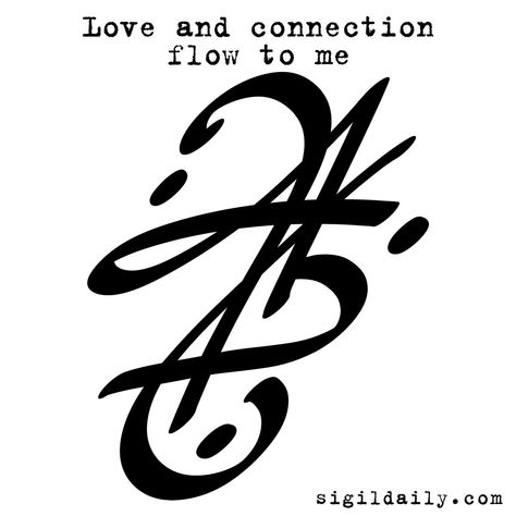 Sigil For True Love, Sigil For Soulmate, Sigils Love, Sigil For Friendship, Sigil To Attract Love, Friendship Sigil, Love Sigils Symbols, Love Sigils Witchcraft, Sigils For Love