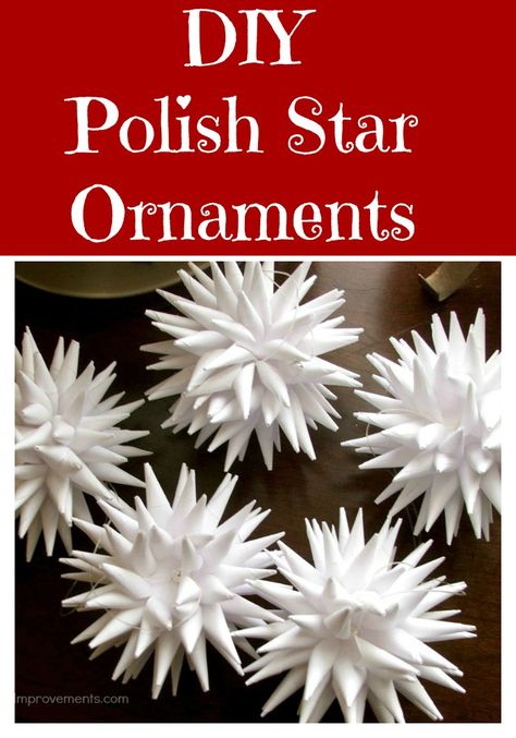 Polish Christmas Traditions, Craft Ideas For Beginners, Diy Christmas Star, Christmas Ornament Template, Polish Christmas, Paper Christmas Ornaments, Ornament Template, Star Ornaments, Star Template