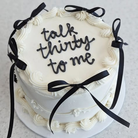 @cococakeco • Instagram photos and videos Talk 30 To Me Birthday Cake, Kissing My Twenties Goodbye, Hello 30 Birthday Cake, In My 30s Era, 30 Birthday Cake For Women Turning 30, 30th Bday Party Themes, 30 Theme Party Ideas Women, Turning 30 Cake, 30 Birthday Cakes For Women