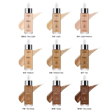 Loreal Foundation Shades, Loreal Foundation, Loreal Paris True Match, Tinted Serum, True Match Foundation, Loreal True Match, Dusky Skin, Hair Color Brands, Makeup List