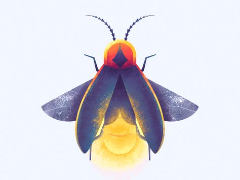 Firefly Firefly Illustration Vintage, Fire Fly Illustration, Firefly Asthetic, How To Draw A Firefly, Firefly Drawing Illustration, Firefly Tattoo Simple, Fireflies Drawing, Cartoon Firefly, Firefly Aesthetic