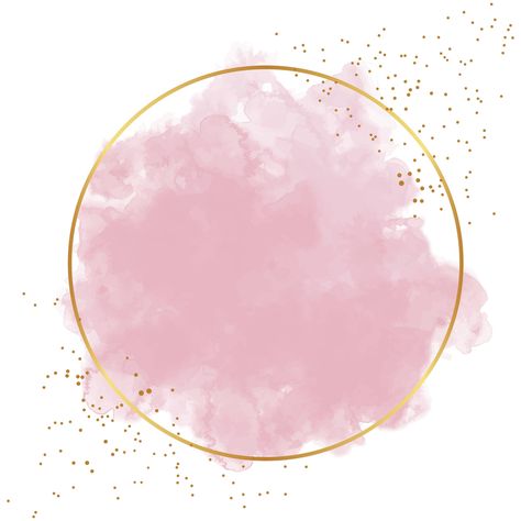 Pink Watercolor ONE Circle Clipart Glitter Border Frame PNG & JPG Downloads - Etsy Canada cafelogo #logomakerwanted #designart Circle Background Design, Circle Border Design Frames, Circle Frame Logo Png, Border Design Circle, Pretty Borders Design, Border Png Design, Business Logo Background, Gold Circle Border, Pink Circle Background