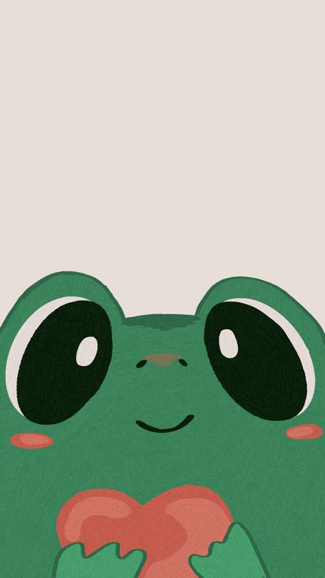 Green frog, frig, wallpaper, cute drawing, cute illustration Green Aesthetic Tumblr, Money Wallpaper Iphone, Frog Wallpaper, Cute Wallpapers For Ipad, Happy Wallpaper, Iphone Wallpaper Hipster, Cute Fall Wallpaper, Flowery Wallpaper, Wallpaper Doodle