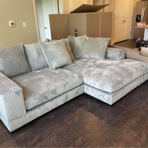 Corduroy Sectional, Elegant Living Room Decor, First Apartment Decorating, Couch Design, Apartment Living Room Design, Sofa Chaise, Elegant Living Room, Apartment Decorating, First Apartment