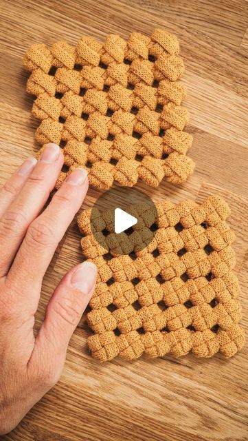 Patterns & tutorials | Macrame Makers Club on Instagram: "The making of Cross knot coaster ⚡️This is the only coaster we use at our home these days. 😅 And once you get the technique down it’s even quite easy to make! 

Do you want to give it a try? The slow step by step tutorial is inside my macrame membership. 🍁🥳
 
#macrametutorial #diygifts #macramecoaster #macramehomedecor #macramegifts #macramedesign" Easy Macrame Coasters, Macrame Coasters Diy Tutorial, Macrame Knots Step By Step, Cross Knot, Macrame Coasters, Basket Weaving Patterns, Macrame Home Decor, Make Do, Diy Coasters