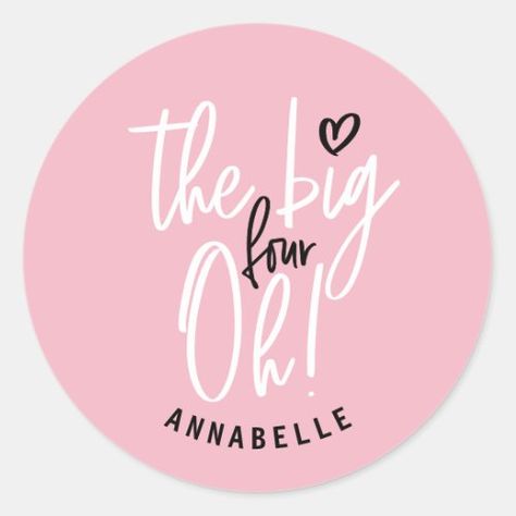 $7.25 | The big four oh! 40th birthday party favor gift #40th birthday, modern, typography, elegant, stylish, simple, minimal, contemporary, girly, pink 40th Bday Party Ideas For Women, 40th Birthday Party Themes For Women, The Big Four Oh, 40th Birthday Party Ideas, 40th Birthday Party Themes, 40th Birthday Party Favors, 40th Birthday Themes, Birthday Koozies, 40th Bday Ideas