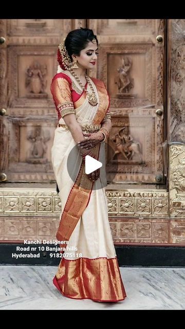 Wedding Sarees👗 on Instagram: "Off-white wedding sarees in red border at Hyderabad | Bangalore. We customize celebrity bridal sareesin your requested designs and colour.
visit shop 
Kanchi designers 
8-2–310/A/279, 
Noor nagar,
Road no-10, Banjara hills,
Hyderabad,
Telangana, 500034
Ph number: 7989048256, 9182075118

💯 𝗚𝘂𝗮𝗿𝗮𝗻𝘁𝗲𝗲𝗱 𝘄𝗵𝗼𝗹𝗲𝘀𝗮𝗹𝗲 𝗽𝗿𝗶𝗰𝗲𝘀 𝗼𝗻 𝘄𝗲𝗱𝗱𝗶𝗻𝗴 𝘀𝗮𝗿𝗲𝗲 𝘀𝗵𝗼𝗽𝗽𝗶𝗻𝗴. 𝗩𝗶𝘀𝗶𝘁 𝗼𝘂𝗿 𝘀𝗵𝗼𝗽 𝗼𝗻𝗰𝗲 𝗮𝗻𝗱 𝗰𝗼𝗺𝗽𝗮𝗿𝗲 𝘁𝗵𝗲 𝗽𝗿𝗶𝗰𝗲𝘀 𝗮𝗻𝗱 𝗾𝘂𝗮𝗹𝗶𝘁𝘆 𝘁𝗼 𝗮𝗻𝘆 𝘀𝗵𝗼𝗽 𝗶𝗻 𝗛𝘆𝗱𝗲𝗿𝗮𝗯𝗮𝗱 𝗼𝗿 𝗶𝗻 𝗞𝗮𝗻𝗰𝗵𝗶𝗽𝘂𝗿𝗮𝗺

𝗣𝗹𝗲𝗮𝘀𝗲 𝘃𝗶𝘀𝗶𝘁 : (𝗠𝗼𝗻𝗱𝗮𝘆 𝘁𝗼 𝗦𝘂𝗻𝗱𝗮𝘆 𝟭𝟮:𝟬𝟬 𝘁𝗼 𝟴 𝗽𝗺 )

🇭 🇾 🇩 🇪 🇷 🇦 🇧 🇦 🇩 _🇸 🇭 🇴 🇵 :-
𝗛𝘆𝗱𝗲𝗿𝗮𝗯𝗮𝗱 𝗦𝗵𝗼𝗽 :
𝗞𝗮𝗻𝗰𝗵𝗶 𝗱𝗲𝘀𝗶𝗴𝗻𝗲𝗿𝘀 , 
𝟴-? Kanchipuram Saree Wedding, White Saree Wedding, Red And White Saree, Red Saree Wedding, Off White Wedding, Maroon Saree, White Saree, Wedding Sarees, Bridal Silk Saree