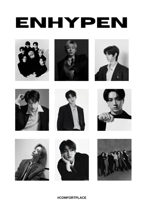 Enhypen Only If You Say Yes, Kpop Posters Enhypen Ot7, Enhypen Wall Decor Printable, Enhypen Scrapbook Printable, Wall Printables Aesthetic, Subtle Enhypen Poster, Enhypen Black And White Poster, Enhypen Printable Poster, Enhypen Wall Poster